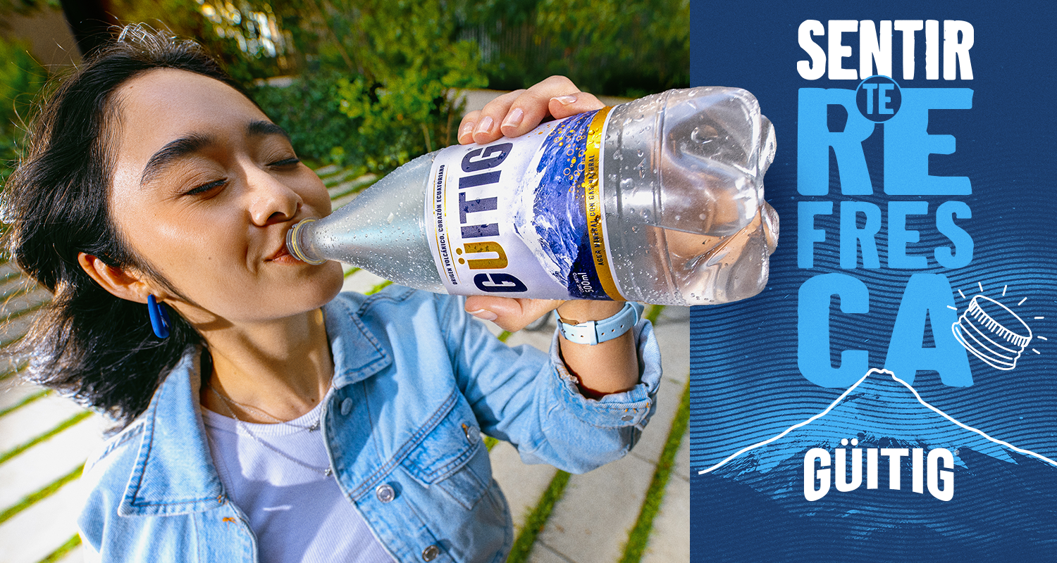 Sentir te refresca: Güitig, agua mineral con gas natural